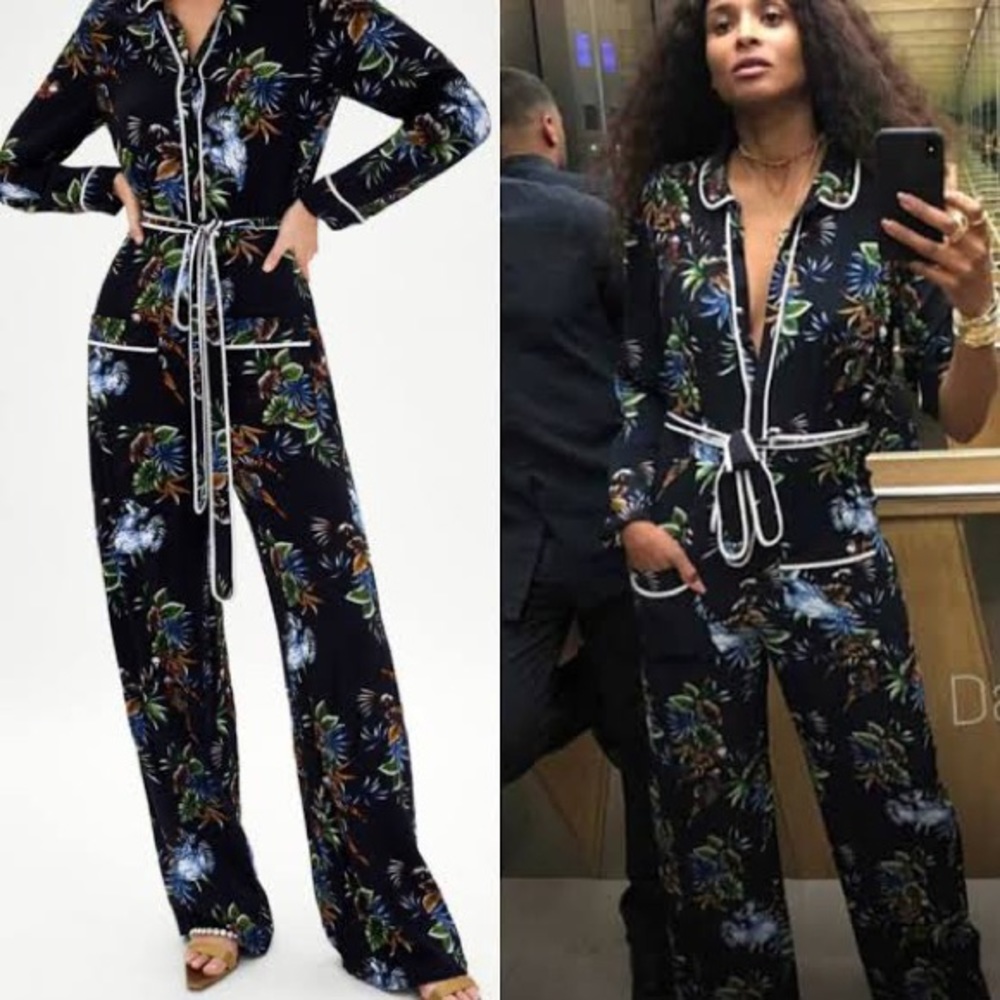 Zara printed jumpsuit